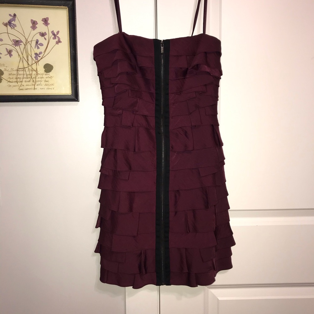 BCBG Tiered Ruffle Dress